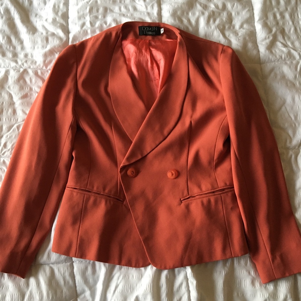 Orange David N blazer.